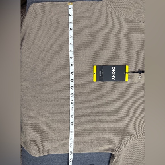 DKNY Men's Polo Shirt in Classic Tan - Picture 9 of 10